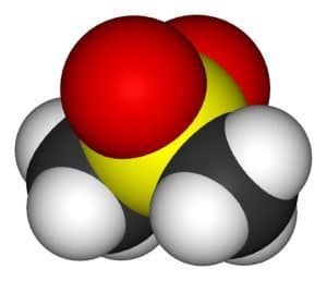 Dimethylsulfone molecule also known as MSM