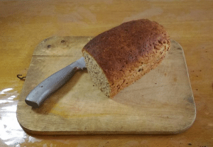 Homemade sesame whole wheat bread